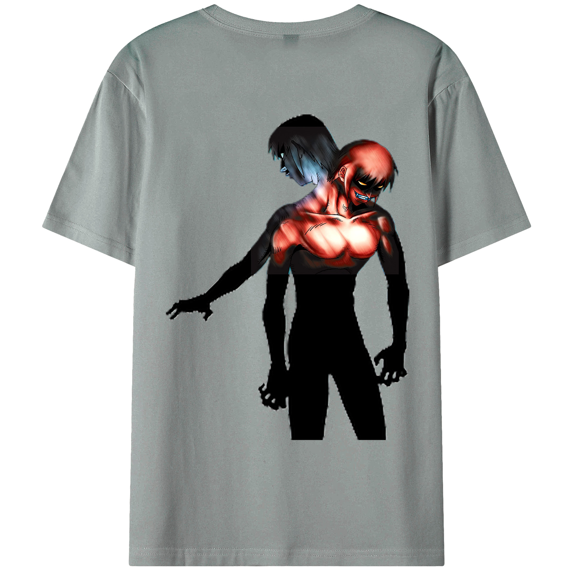 （画像用） 遊☆戯☆王 Yu-Gi-Oh! 綿100％ メンズ半袖Tシャツ（バックプリント） 通気性